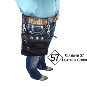 Concealed Carry Leather bag Black