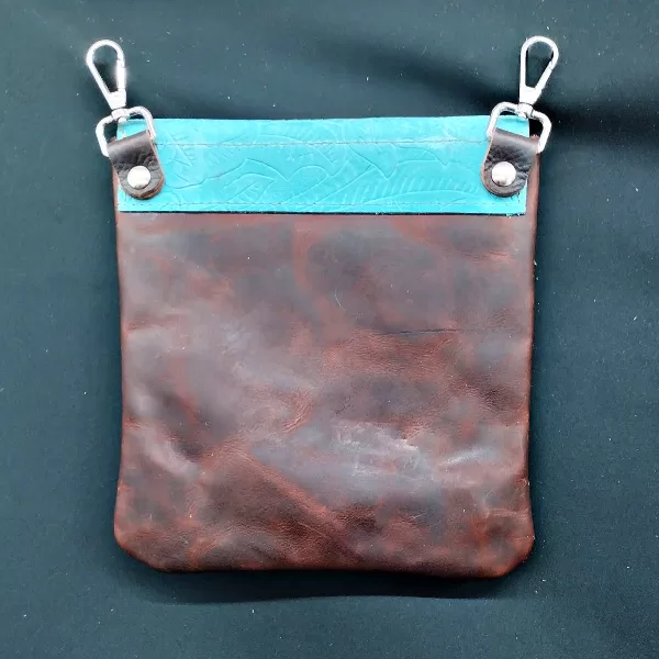 Leather crossbody purse