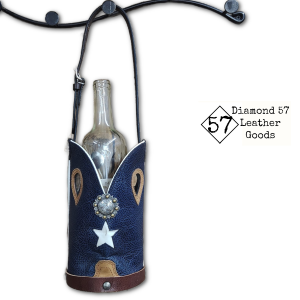 Cowboy boot wine tote