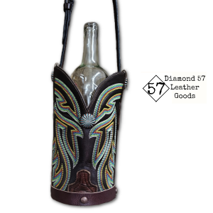 cowboy boot wine tote