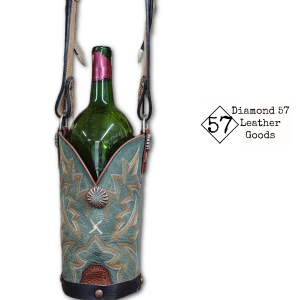 Cowboy boot wine tote