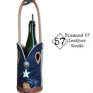 Cowboy boot wine tote