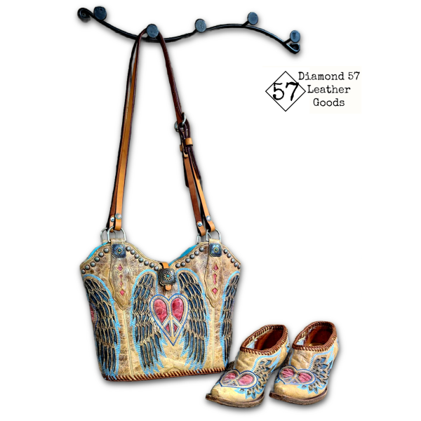 Cowboy boot purse with Booties