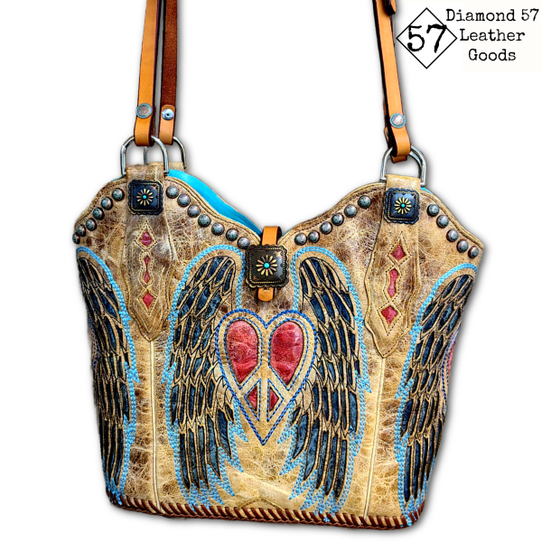 Corral cowboy boot purse