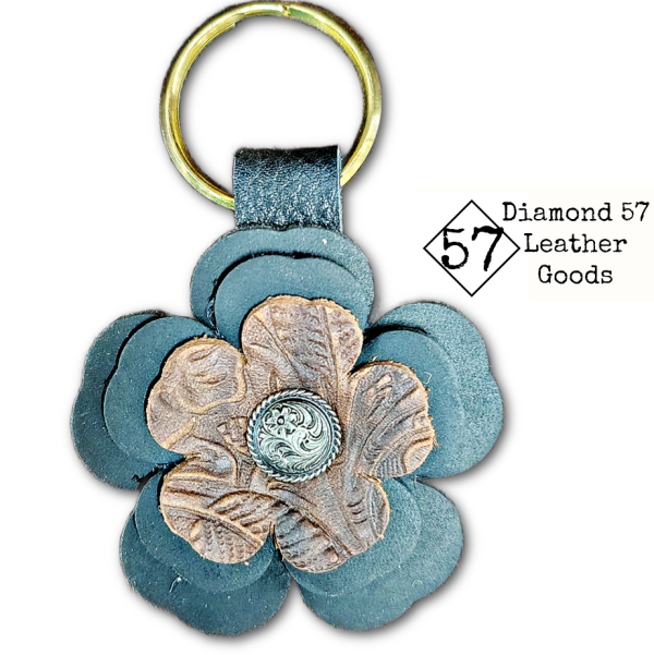 Leather Flower Key Chains - Image 9