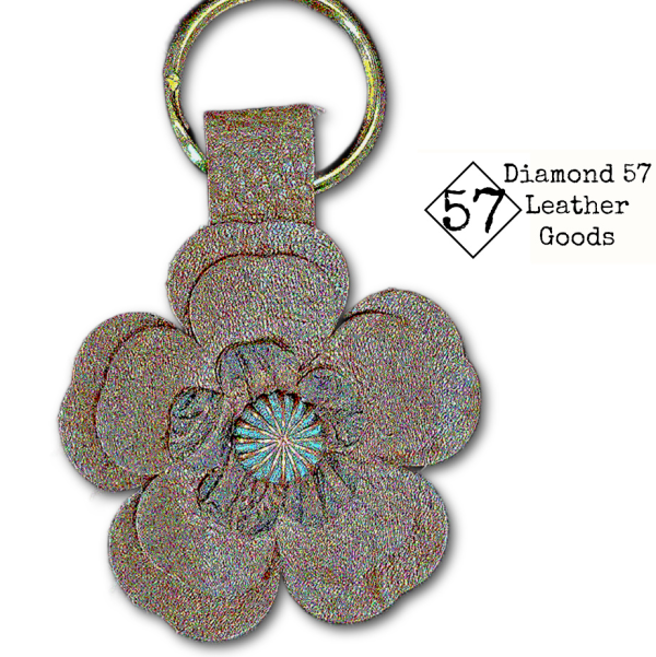 Leather Flower Key Chains - Image 13