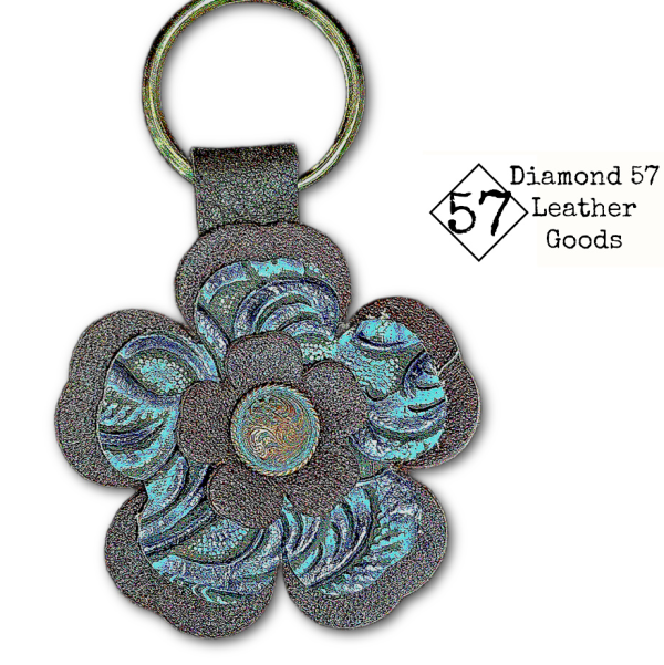 Leather Flower Key Chains - Image 15