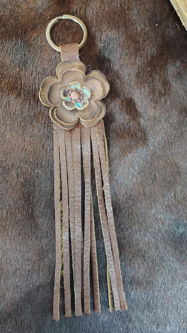 Leather Flower Key Chains - Image 6