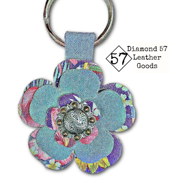Leather Flower Key Chains - Image 7