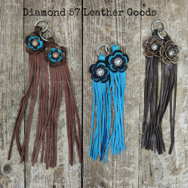 Custom cowboy boot accessories Flowers Fringe