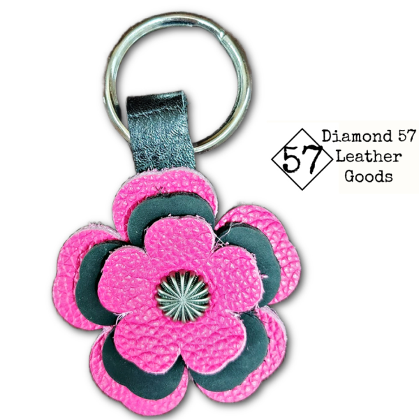 Leather Flower Key Chains - Image 8