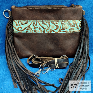 Leather crossbody purse